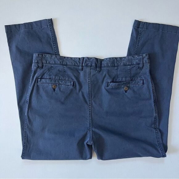Faherty Blue Cotton Canvas Pant 36 - Picture 9 of 9